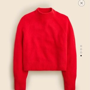 JCrew Rollneck red sweater women’s small